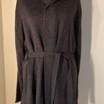 Mossimo Supply Co Mossimo Dark Heathered Brown Belted Open Front Cardigan XL Photo 1