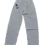 NWT Daily Blue Women's Mantra Wide Barrel Striped Pants Size 24 Wuther Casual Photo 0