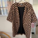 Anthropologie  Eva Franco Chevron Retro Car Coat Open Blazer Jacket Photo 1