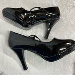 Mary Jane Elegant Black Patent Leather Heels size women’s 11 pumps Photo 4