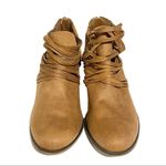 Time And Tru  Size 7.5 Memory Foam Brown Woven Ankle Booties Photo 1