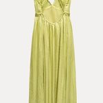 ZARA  maxi long bohemian lime lemon yellow summer wedding vacation casual  Photo 11
