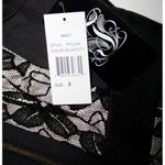 NWT JAX Black Floral Lace Exposed Zip Photo 5