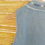 Napa Valley SP Y2K Embroidered Zip Jeans Vest Petite Blue Size undefined Photo 1