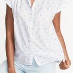 Old Navy Daisy Print Relaxed Cap-Sleeve Shirt.. Photo 0