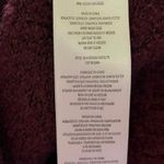 Joie  Womens Maroon Burgundy Sweater Wool Twist Knot Hem Shimmer Knit Pullover XS Photo 5