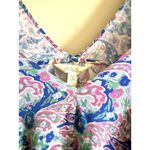 Matilda Jane Adventure Begins In The Maze Top Size Small Floral V Neck Trapeze Photo 1