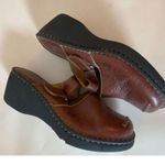 Born Gala Briar MaryJane Brown Buckle Leather Clogs Size 9 Photo 3