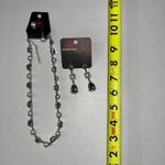 Paparazzi NWT  3 pc Bundle Pearl Beaded & Rhinestone Gemmed Silver Jewelry Set Photo 1