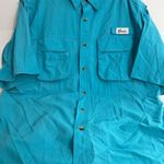 World Wide Sportsman Men’s Outdoors Button Down Shirt Blue Size L Photo 0