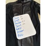 Chico's Travelers Womens Size 1 Small Open Cardigan Classic Black Faux Leather Photo 8