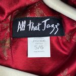 Vintage Y2K 90s ALL THAT JAZZ Asian Inspired Dress Size Small Red Gold Cowl Neck Photo 3