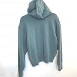 Old Navy Active Dynamic Fleece Cropped Hoodie Teal Size M Breathable Zip Pockets Green Size M Photo 7