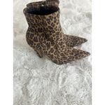Good American  The Icon Booties Size 8/ Leopard Pointed Ankle Boots Photo 3