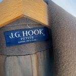 JG Hook Petite Made in USA Brown 100% Pure Wool Trench Coat Size 14P Photo 7