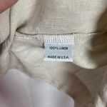 Bryn Walker Beige Linen Cropped Open Front Jacket Sz.M Photo 7