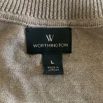 Worthington Light Brown Long Sleeve Crew Neck Sweater Size Large Photo 3