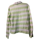 Lilly Pulitzer  Striped Long Sleeve Polo‎ Shirt Palm Tree Cotton Top Photo 3