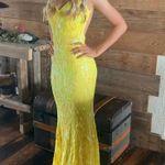 Jovani Yellow Prom Dress Photo 3