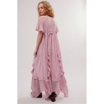 Free People  Ethereal Bohemian Bring The Romance Midi Maxi Dress Pink Medium Photo 8