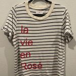 Anthropologie SOL ANGELES La Vie en Rose Graphic Striped Tee Photo 0