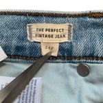 Madewell The Perfect Vintage Jean Light Wash High Rise Mom Distressed Hem Petite Photo 8