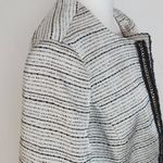  Silver and Black Blazer Size 12 Petite Kasper Dressy Collarless Blazer Photo 4