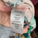 Woman Within | Linen Blend Tropical Floral A-Line Skirt 2X Photo 4