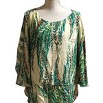 ECI  New York Tropical Print Top Photo 5