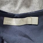 Vince  Calico Floral Shirred Waist Silk Midi Dress Size L Photo 4