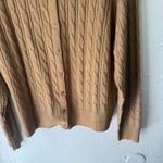Croft & Barrow  Sweater XL Cable Knit Button Cardigan Academia‎ Gilmore Girls Photo 2