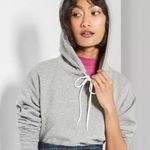 Wild Fable Gray Cropped Hoodie Size Small NWT Photo 0