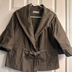 Liz Claiborne  puff sleeve,Olive Green jacket with Belt Photo 1