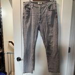 AGOLDE Nico Hi Rise Slim Fit Jean Grey Button Fly Cutoff Hem 100% Cotton 31 Photo 2