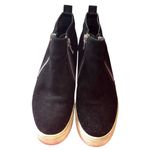 Steve Madden  Wedgie Sneakers Zip up Ankle Bootie Black Suede Leather 8M Photo 1