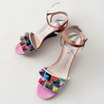Fendi  Rainbow Pyramid Stud Block Heel Sandals 37.5‎ Photo 1