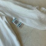 JM Collection Crisp White Linen Shirt sz 20W, NWT Photo 5