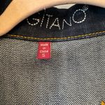 Vintage Gitano‎ Dark Wash Distressed Jean Jacket size small Blue Photo 2