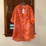 Anthropologie NWT $189 x Faithfull The Brand Charlita Floral-Print Linen Shirt M Photo 5