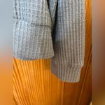 Socialite Gray Boxy Waffle Knit Sweater Photo 4