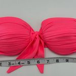 Vintage 90s Formed Strapless Barbie Pink Underwire Bikini Top S/M La Blanca Size M Photo 3