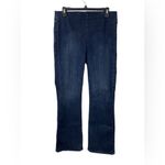 NYDJ  Slim Bootcut Pull-On‎ Stretch Denim Blue Jeans Size Large Photo 2