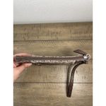 Guess Logo Clutch With Strap Brown Faux Croc Zip Up Photo 4