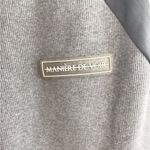 Maniere De Voir  Ribbed Leggings Wide Leg Flare Size Zip Front Knit Tan Size 12 Photo 1