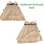 Johnny Martin  CREAM & BLACK CHIFFON RUFFLED BABY DOLL DRESS (1) Photo 9