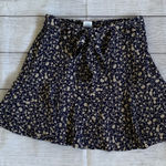 Urban Romantics  Navy and Cream Floral Flare Skort Photo 0