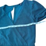 Speechless  Hunter Green Glitter Long Sleeve Wrap Dress Party Cocktail‎ Medium Photo 5