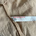 Free People Tan Cotton Lace Inset A-Line Boho Coachella Maxi Skirt Womens Size L Photo 6