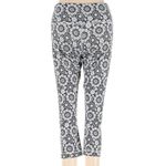 Lululemon Wunder Under Crop Leggings Size 4 Floral Print Nimbus Grey White EUC Photo 5