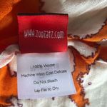 Zoozatz Clemson Tigers Orange and White Tassel Infinity Scarf Photo 7